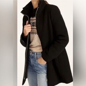 J. Crew Black Mercantile City Coat